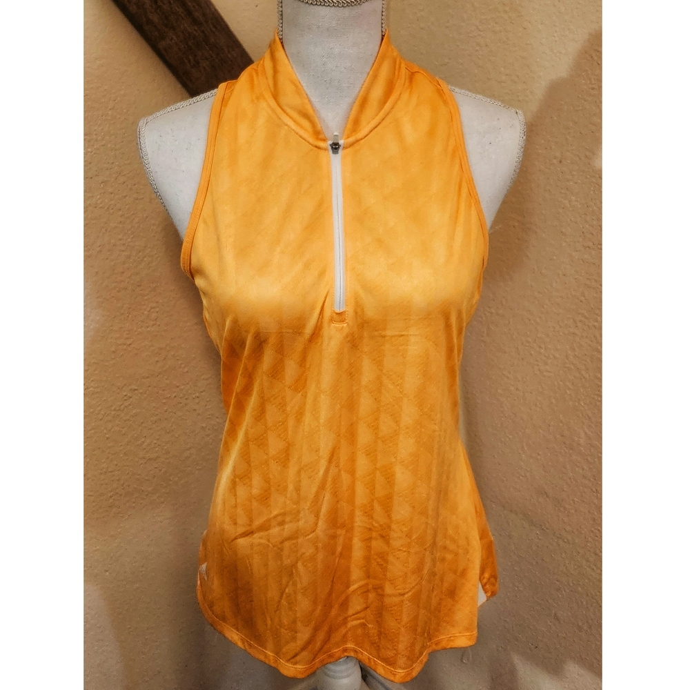 Adidas Orange Sleeveless Women's Sports Top Size Medium